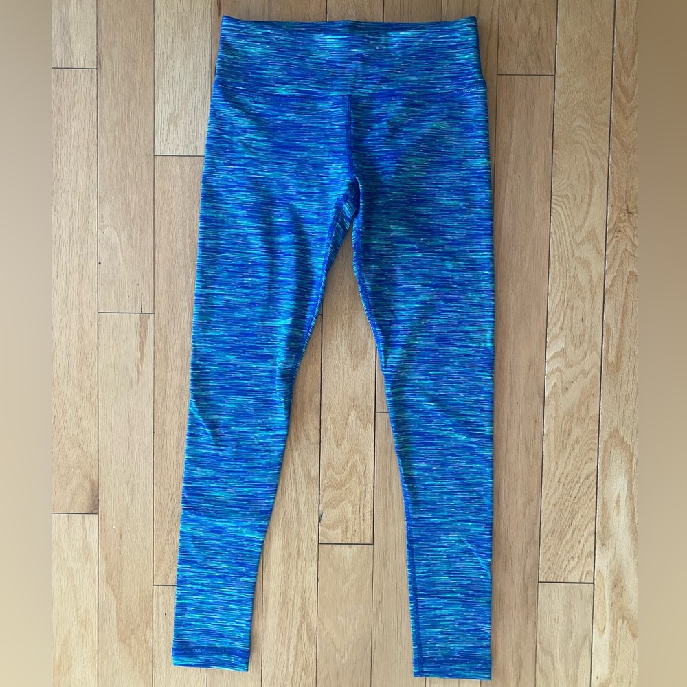 90 Degree By Reflex Heathered Blue and Green Leggings